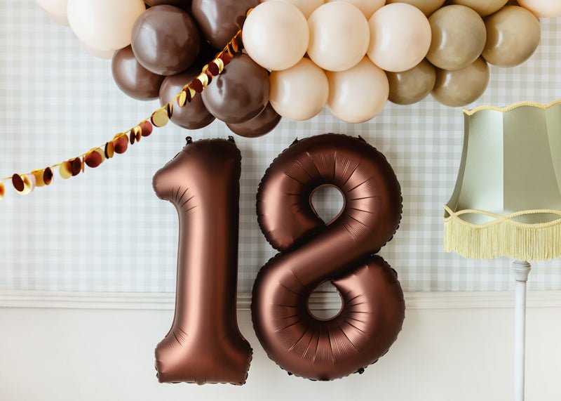 PartyDeco Stiprūs balionai 30 cm - Smėlinė - Uogų kopos