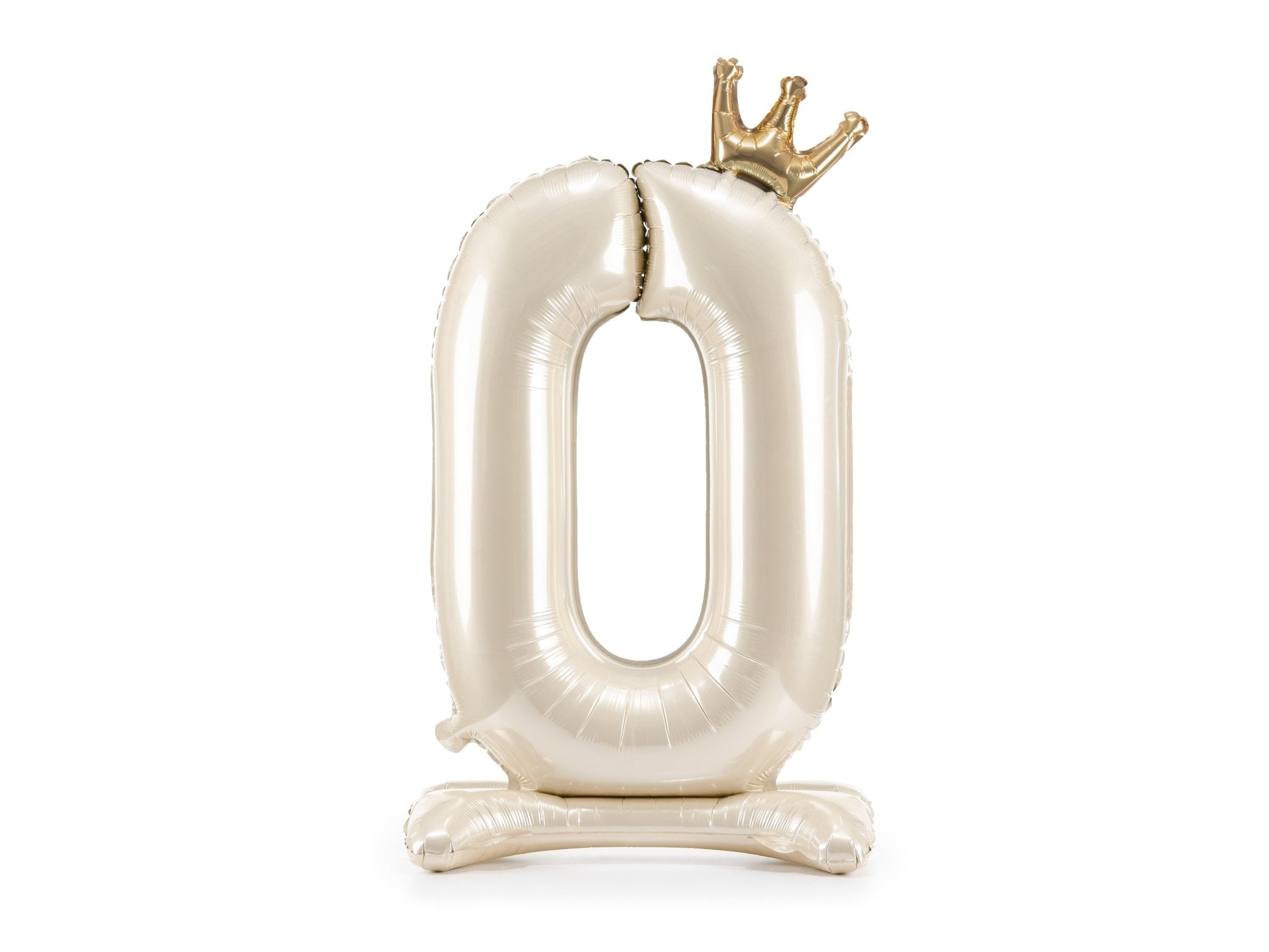PartyDeco Stovintis folinis balionas „Skaičius 0“, 84 cm - Uogų kopos