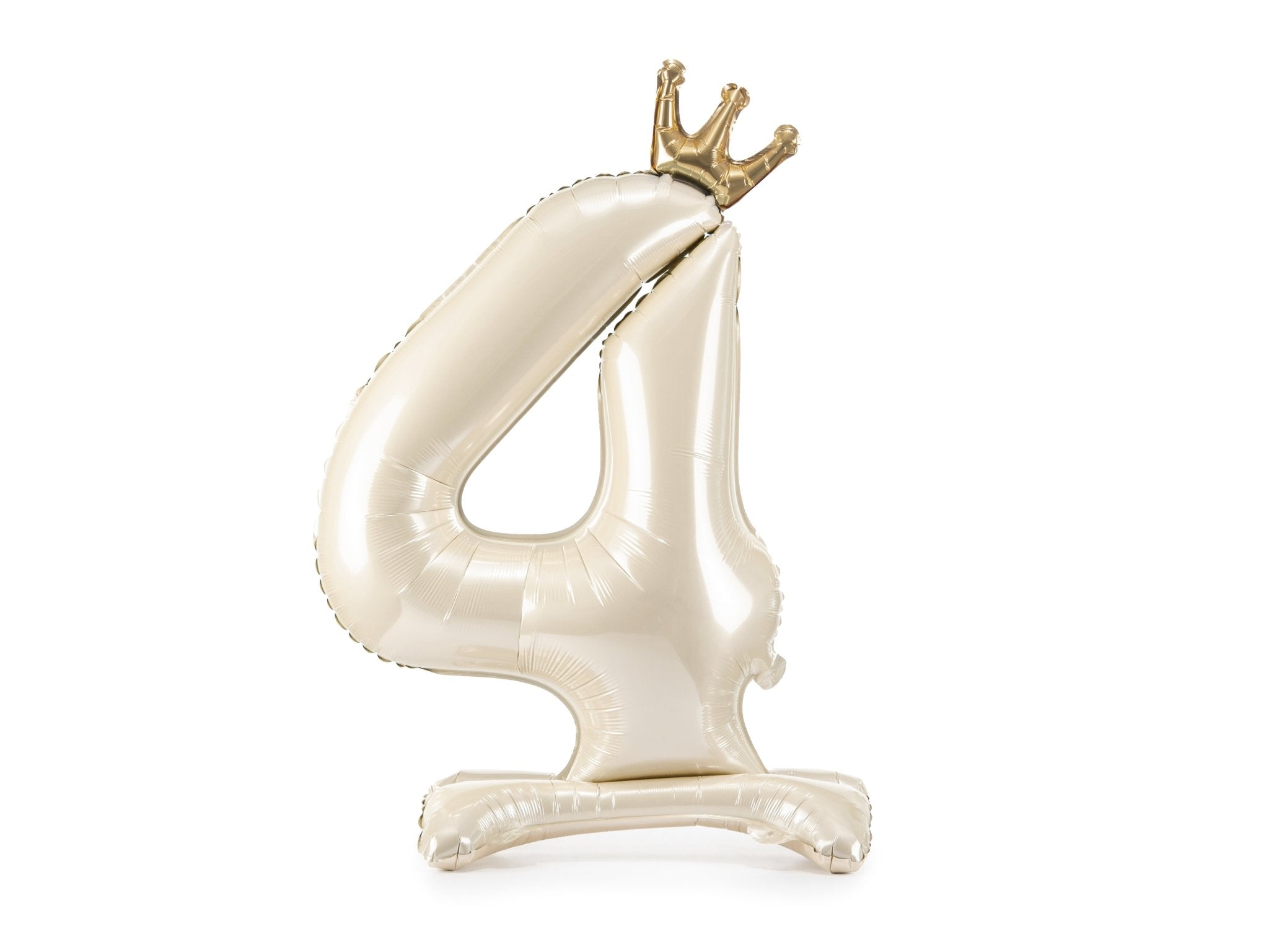 PartyDeco Stovintis folinis balionas „Skaičius 4“, 84 cm - Uogų kopos