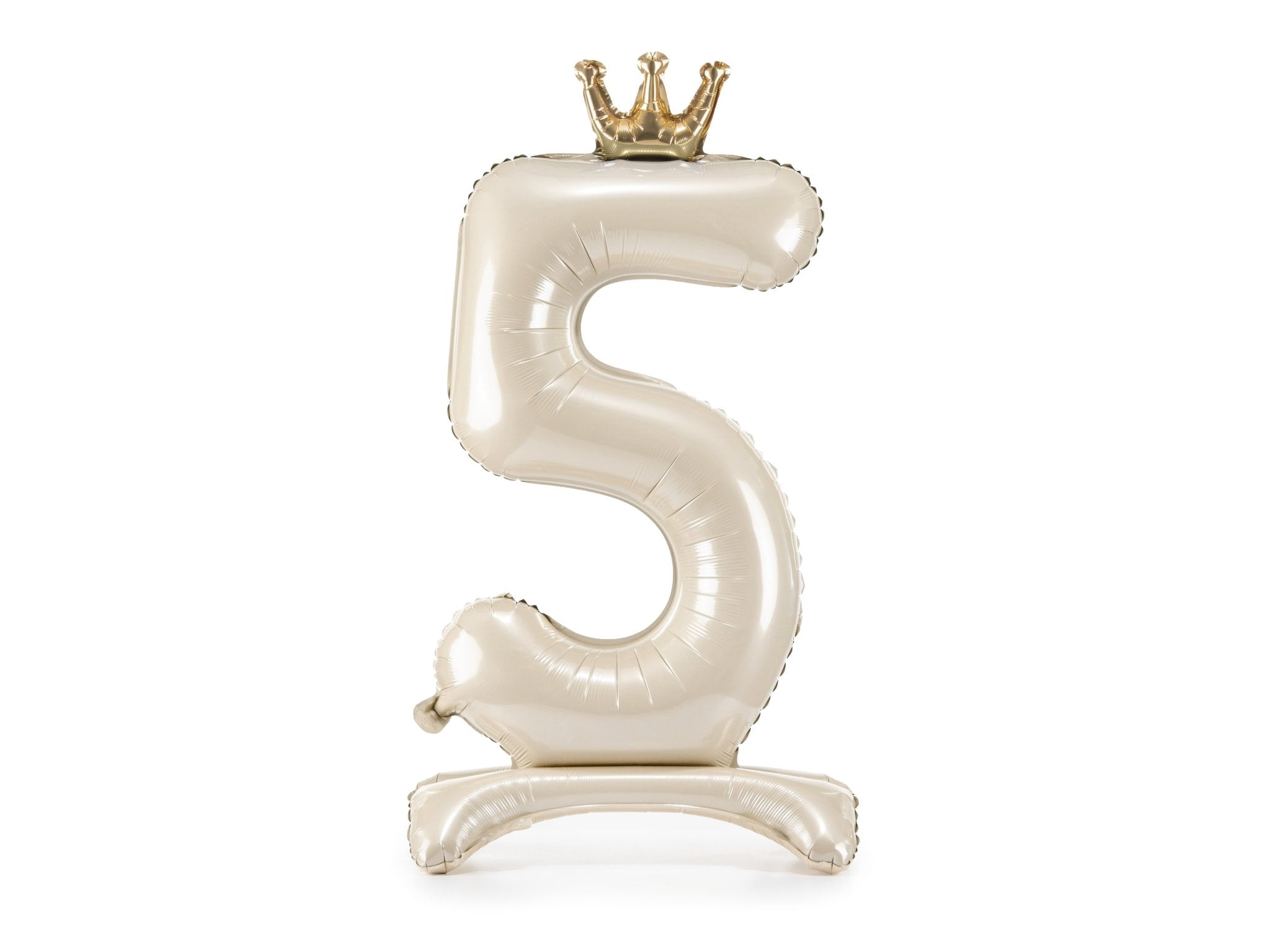 PartyDeco Stovintis folinis balionas „Skaičius 5“, 84 cm - Uogų kopos