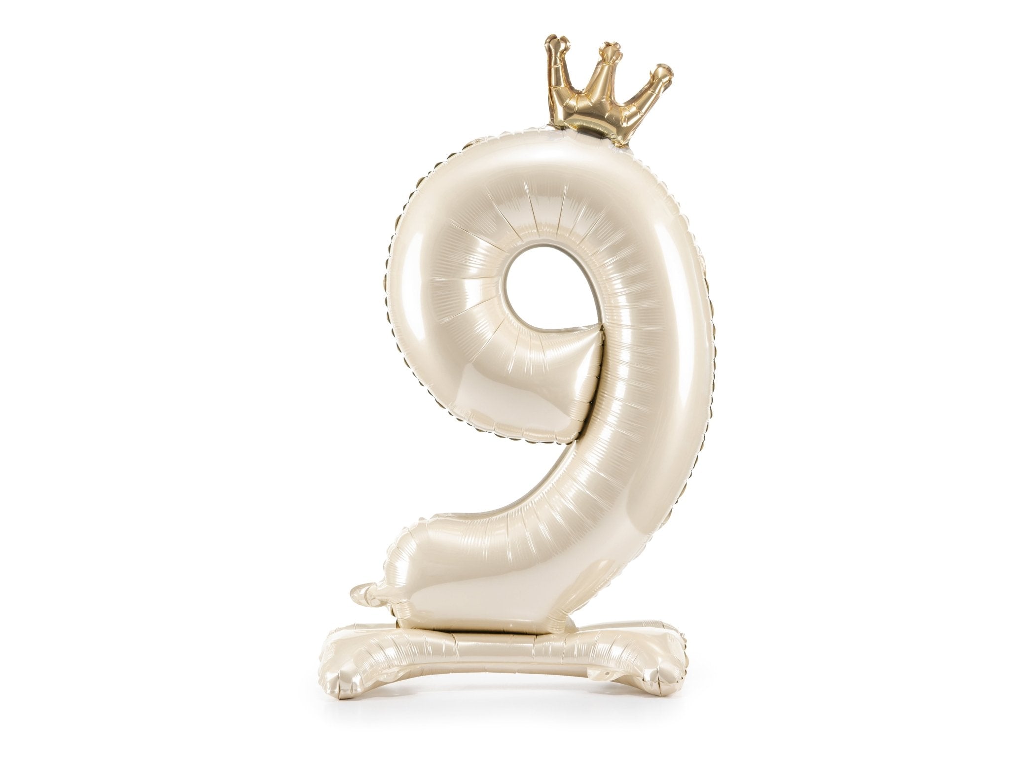 PartyDeco Stovintis folinis balionas „Skaičius 9“, 84 cm - Uogų kopos