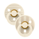 BIBS Studio apvalūs čiulptukai 2vnt. - Pin Ivory Vanilla - Uogų kopos