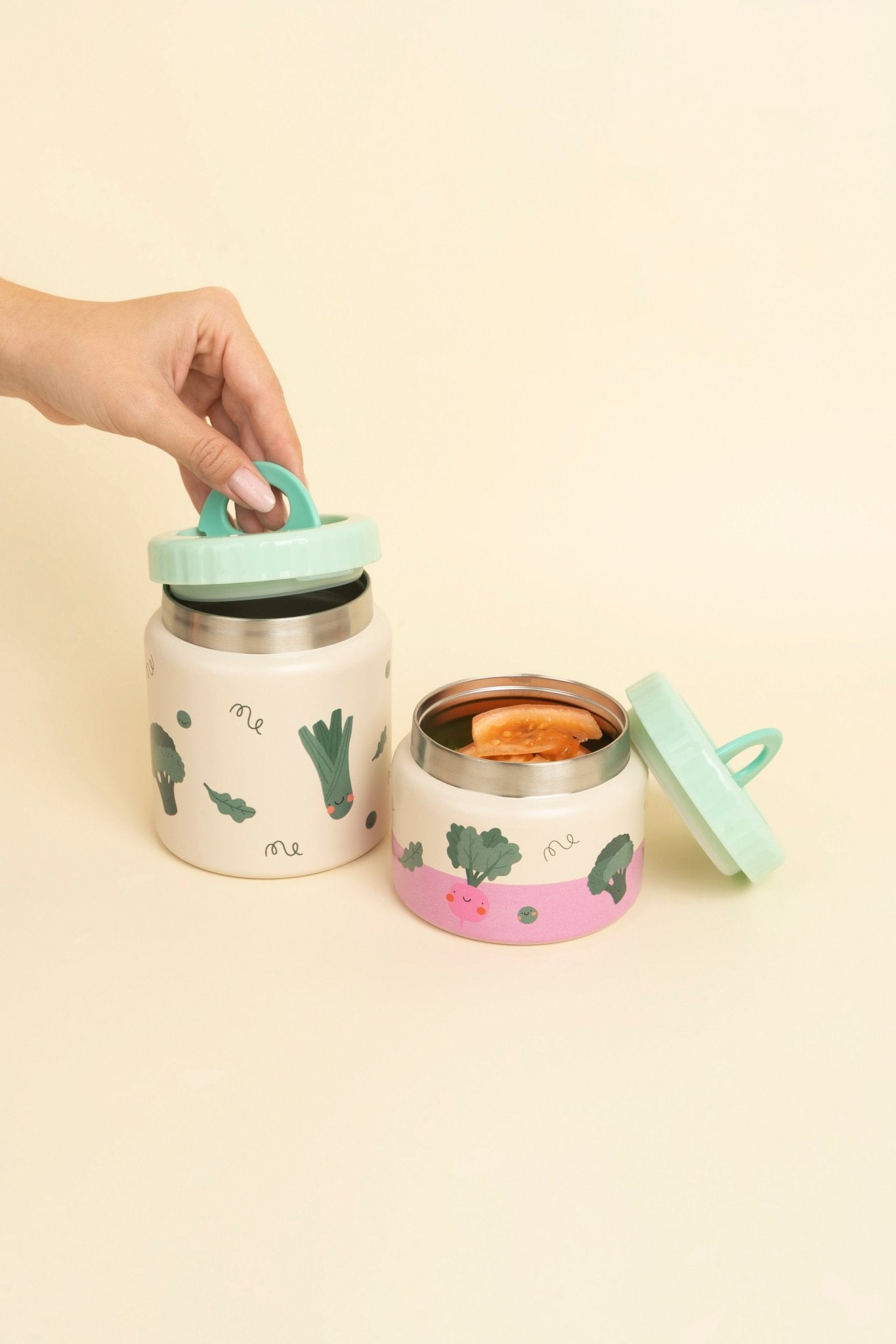 The Cotton Cloud Termo maisto indelis 500ml - Veggie Pals - Uogų kopos