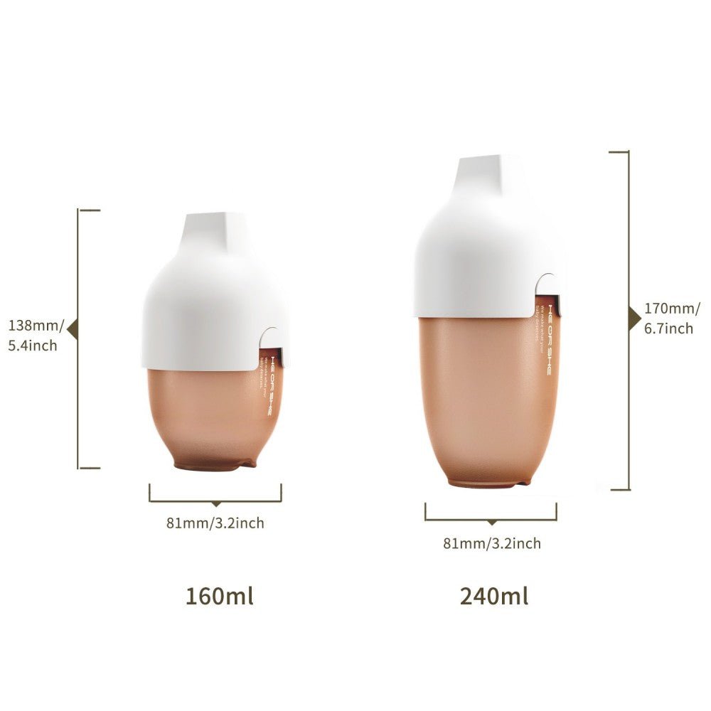 HEORSHE Ultra Wide Neck buteliukas 240ml., 6+ mėn. - Balta - Uogų kopos