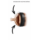 HEORSHE Ultra Wide Neck buteliukas 240ml., 6+ mėn. - Juoda - Uogų kopos