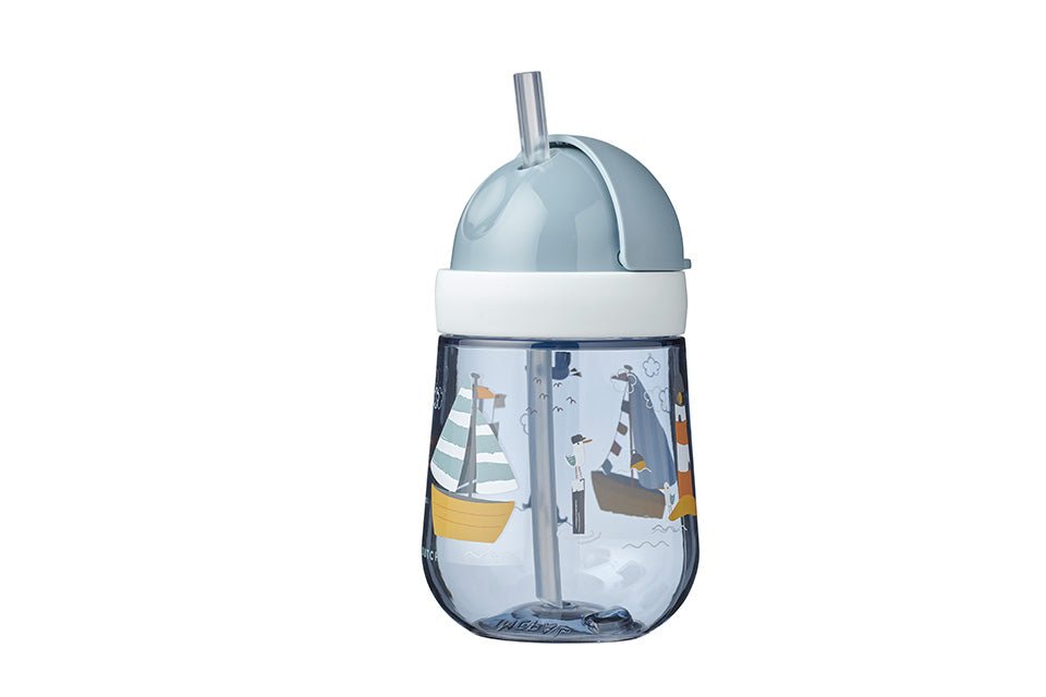 Little Dutch Vaikiška gertuvė su šiaudeliu 300 ml "Jūreivio įlanka" - Uogų kopos