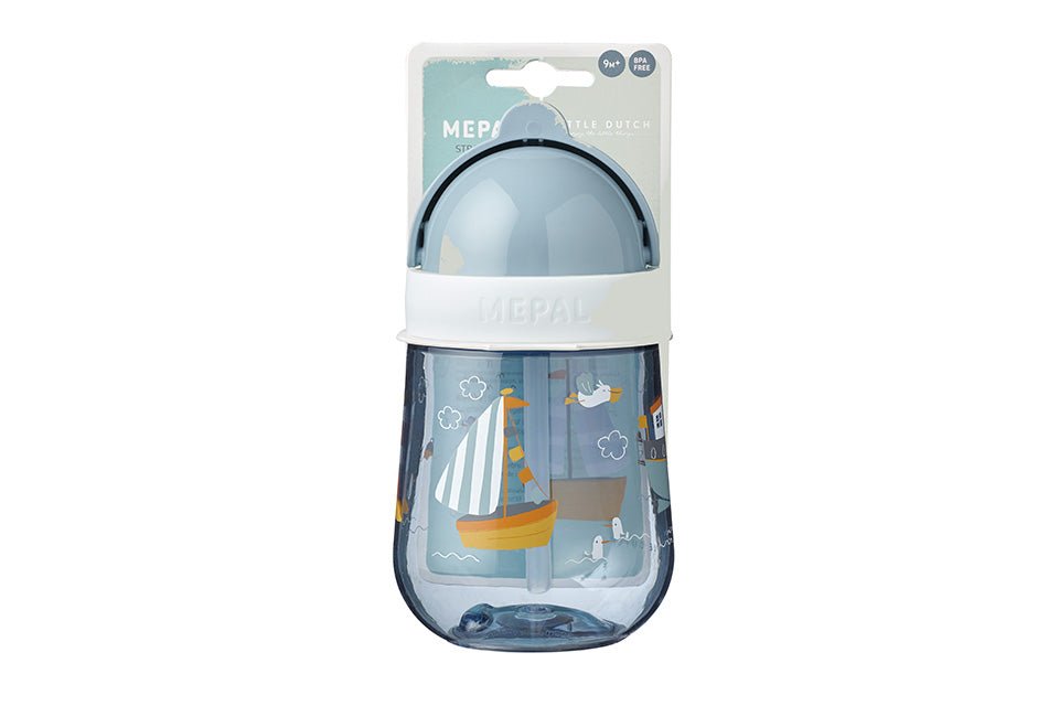 Little Dutch Vaikiška gertuvė su šiaudeliu 300 ml "Jūreivio įlanka" - Uogų kopos