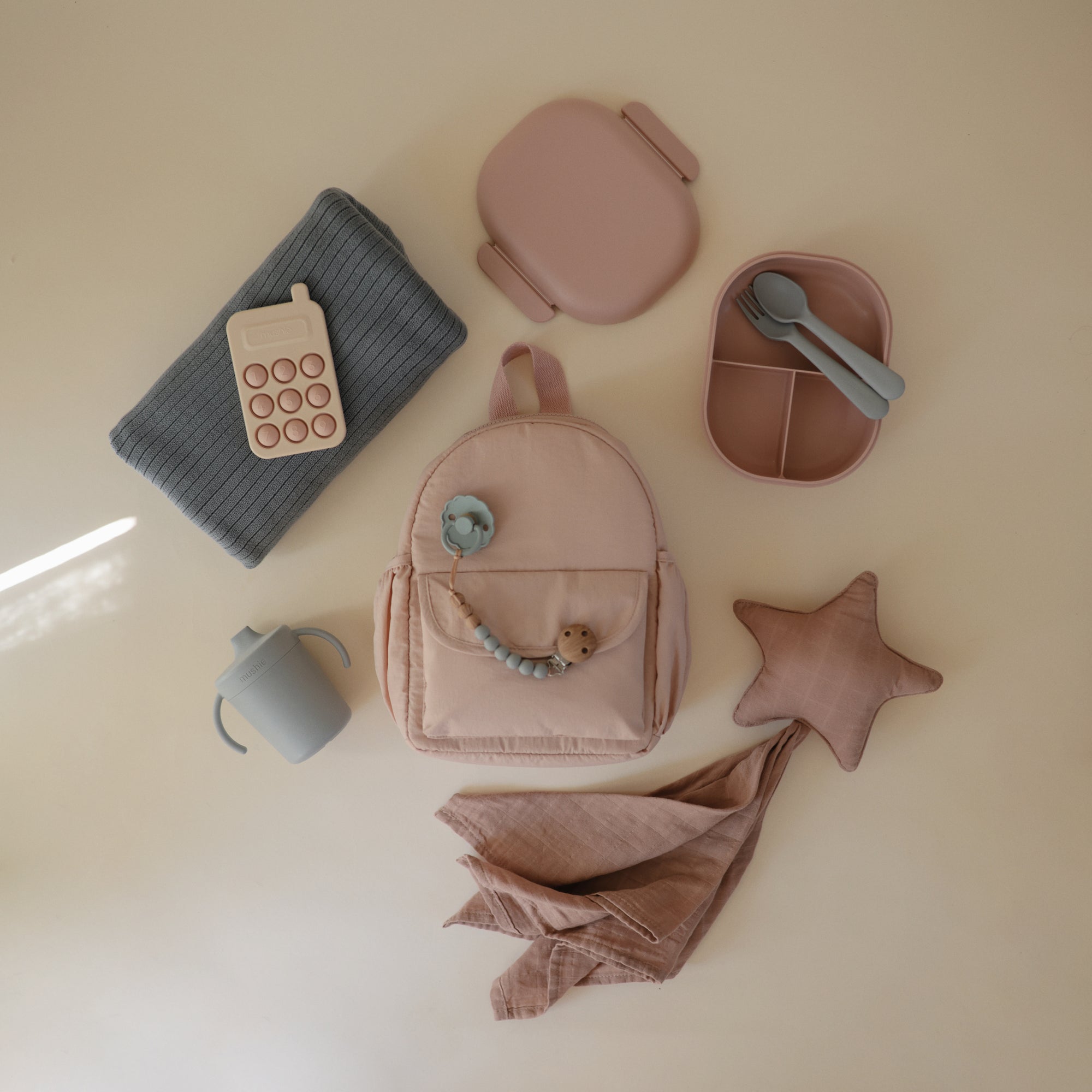 Mushie Vaikiška kuprinė - Rožinė - Uogų kopos