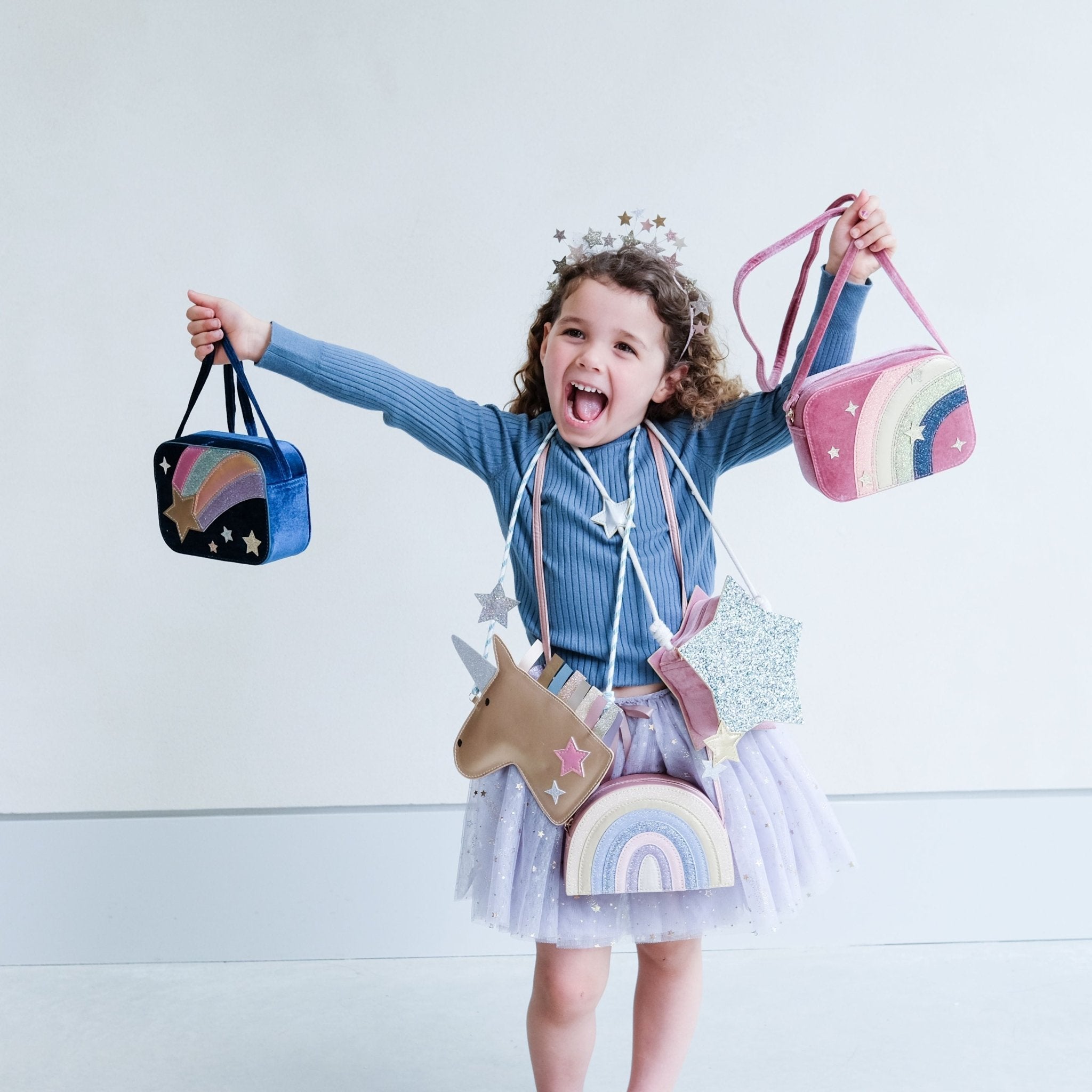 MIMI & LULA Vaikiška rankinė - Sparkle Star Bag - Uogų kopos