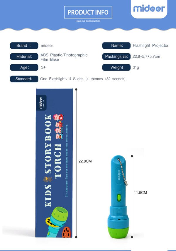 Mideer Vaikiškas žibintuvėlis – projektorius - Uogų kopos