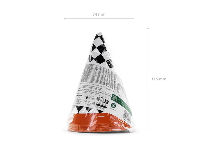 PartyDeco Vakarėlio kepurėlės „GO" - Uogų kopos