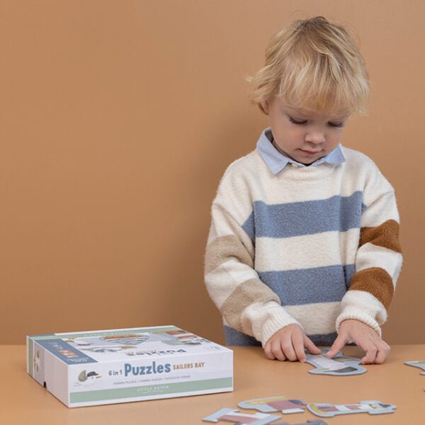 Little Dutch Ž6 - in - 1 dėlionė „Jūreivio įlanka“ - Uogų kopos